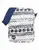Flight Bag Fairisle Navy/White