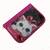 Malý penál s motivem kočičky, barva růžový