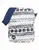 Flight Bag Fairisle Navy/White