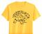 Vybarvovací tričko s potiskem ŽELVA, žlutá