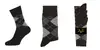 19V69 Italy Ponožky Business 5-Pack Black-Grey (C173)