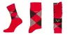 19V69 Italy Ponožky Business 5-Pack Red-Black (C176)