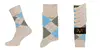 19V69 Italy Ponožky Business 5-Pack Beige-Blue (C178)