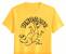 Vybarvovací tričko s potiskem DINOSAURA, žluté