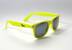 Fosforově žluté brýle Kašmir Wayfarer Retro - skla tmavá