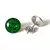 Náušnice Galactic Buttons - Emerald