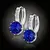 Náušnice Brillance Comtessa - Royal Blue