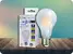 E27 LED retro žárovka 9W - mléčné sklo