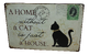 Plechová cedule Home without cat (30x20)