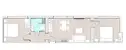 Apartmán se dvěma ložnicemi (49 m²)