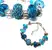 Náramek s korálky Ice tyrkys look topbeads 19–21 cm