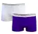 PIERRE CARDIN Boxerky 2-PACK Dark Iris White