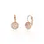 Rose gold visací náušnice