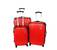 Sada 3 kufrů v ABS provedení Travel Lex - Colors - červená