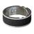Stříbrný CORRi prsten s černým měnitelným kroužkem