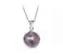Ocelový náhrdelník Gemstone - Ametyst