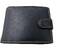 Černá kožená peněženka z jemné kůže s přezkou