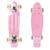 Svítící skateboard, světle růžový
