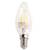 LED retro žárovka svíčka E14, 4W teplá bílá