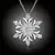 Krásný náhrdelník Crystal Snowflake