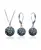 Set Discoballs - Jet Hematite