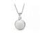 Ocelový náhrdelník Gemstone - bílý Jadeit