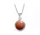 Ocelový náhrdelník Gemstone - zlatý Avanturín