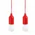2x LED žárovka – červená