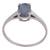 Stříbrný prsten s přírodním labradoritem I.