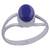 Stříbrný prsten s přírodním lapis lazuli