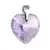 Stříbrné srdíčko se Swarovski Elements (violet)