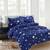 Modré povlečení, malé hvězdy (bavlna + polyester, 140 × 200 cm, 5 dílů)
