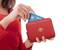 Dámská kožená peněženka s RFID ochranou (červená)