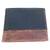 Černo-hnědá kožená peněženka z broušené kůže