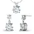 Sada náušnic a přívěsku s krystaly Swarovski Elements - Jasmine