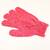 2x tmavě růžová peelingová rukavice