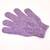 2x fialová peelingová rukavice