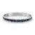 Ocelový náramek Levien s křišťály Swarovski Crystals v modré barvě Bermuda Blue