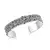 Ocelový náramek Levien Stardust Metal ve stříbrné barvě Crystal Cal