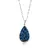Ocelový náhrdelník Levien Rocks Pear 24 v modré barvě Bermuda Blue