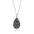 Ocelový náhrdelník Levien Rocks Pear 24 v šedo-černé barvě Grey Metalliseé