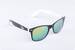 Černo-bílé brýle Kašmir Wayfarer - skla zelená zrcadlová
