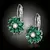 Náušnice Brillance Marquise - Smaragd Green