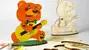 3D-puzzle coloring model Bear-cub (medvídek)
