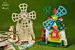 3D-puzzle coloring model Mill (mlýn)