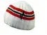 Čepice Beanie Haven – bílá/červená