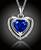 Luxusní náhrdelník "Crystal Blue Heart"