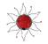 Sunchi slunce 874 – mozaika červená