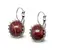 Ocelové náušnice Gemstone Crown - brekciový jaspis