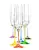 Rainbow – Set 6 sklenic na sekt, 190 ml